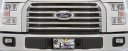 [44-4308] 2015-2017 Ford F150 XLT (Billet Grill), Without Appearance Package, With Licence Plate, With Block Heater, Bumper Screen Included
