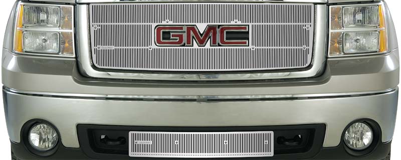 2007-2008 GMC Sierra 1500 (New Body Style, Except All Terrain Edition), Without Licence Plate, Bumper Screen Included 