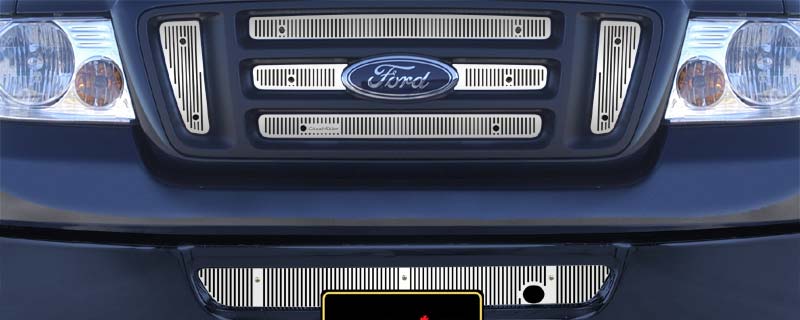 2006-2008 Ford F150 FX4, STX & King Ranch / 2007-08 Ford F150 FX4 (Except Plus Package), Bar Grill With Honeycombs, With Licence Plate, With Block Heater, Bumper Screen Included