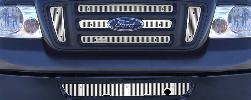 2006-2008 Ford F150 FX4, STX & King Ranch / 2007-08 Ford F150 FX4 (Except Plus Package), Bar Grill With Honeycombs, Without Licence Plate, With Block Heater, Bumper Screen Included
