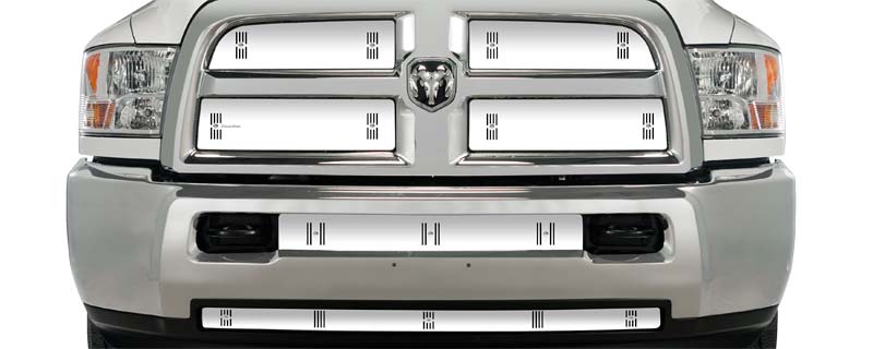2013-2018 Dodge Ram 2500-3500 Black Honeycomb Grill, Bumper Screen Included