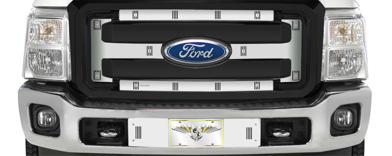 2011-2016 Ford F250-F550 Super Duty XL, With Licence Plate, Bumper Screen Included