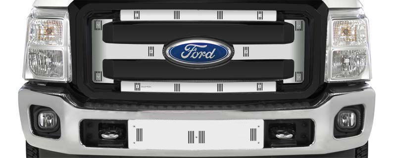 2011-2016 Ford F250-F550 Super Duty XL, Without Licence Plate, Bumper Screen Included