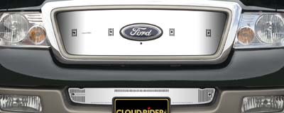 2004-2005 Ford F150 XLT & Lariat, Honeycomb Grill, Without Block Heater, Bumper Screen Included