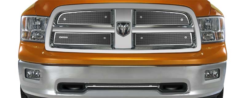 2009-12 Dodge Ram 1500, With Chrome Honeycomb Grill, With Tow Hooks, Bumper Screen Included