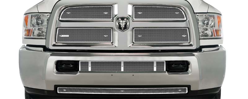 2013-2018 Dodge Ram 2500-3500 Black Honeycomb Grill, Bumper Screen Included