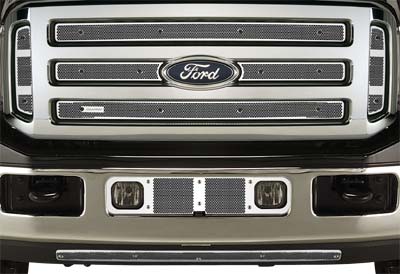 2005-2007 Ford F250-550 Super Duty (Except XL) / 2005-06 Excursion, With Fog Lights, Bumper Screen Included