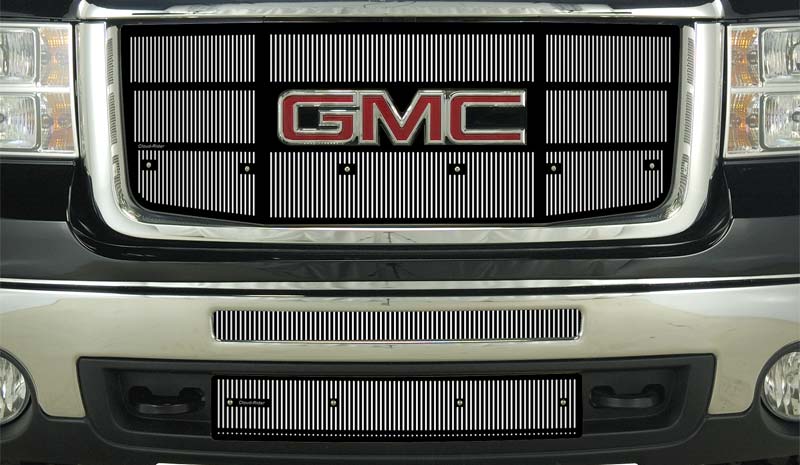 2007-10 GMC Sierra 2500-3500 (New Body Style), Without Licence Plate, Bumper Screen Included