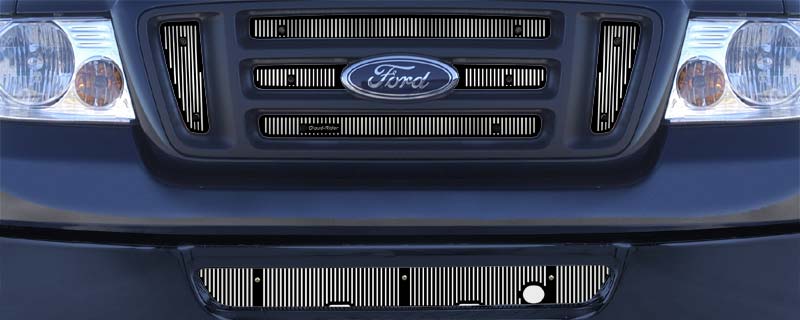 2006-2008 Ford F150 FX4, STX & King Ranch / 2007-08 Ford F150 FX4 (Except Plus Package), Bar Grill With Honeycombs, Without Licence Plate, With Block Heater, Bumper Screen Included
