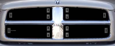 2003-2005 Dodge Ram 1500-3500 Models / 2002 Dodge Ram 1500 Models, Honeycomb Grill, With or Without Factory Bug Deflector