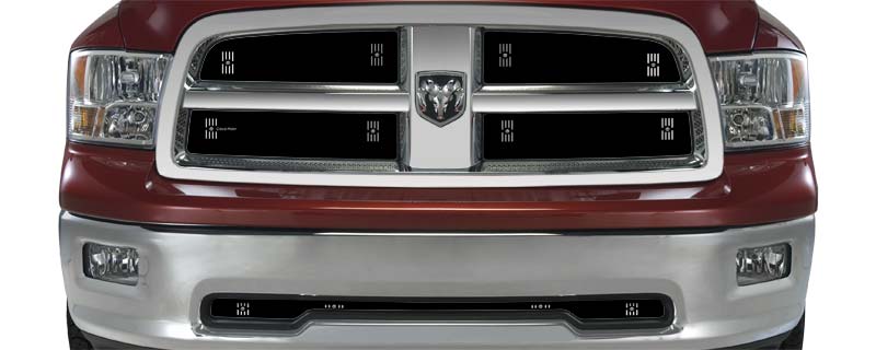2009-2012 Dodge Ram 1500, With Bar Grill, Without Tow Hooks, Bumper Screen Included