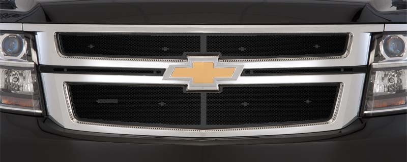 2015-17 Chev Tahoe and Suburban, Black Honeycomb Grill, Upper Screen Only