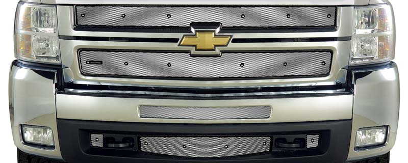 2007-2010 Chev Silverado 2500-3500 (New Body Style), Without Licence Plate, Bumper Screen Included