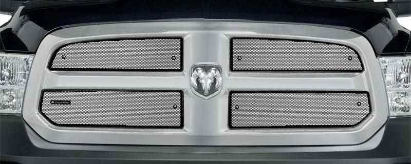 2013-2018 Dodge Ram 1500 With Black Honeycomb Grill, Upper Screen Only