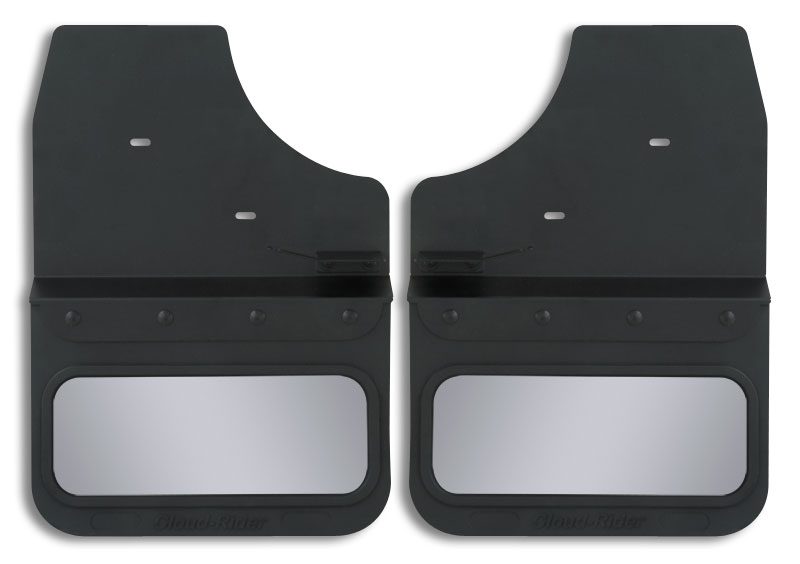 2015-2025 Chevrolet Silverado 2500/3500 Front Kickback- Black Powdercoated Steel, 14" Advantage Flap with Stainless Insert