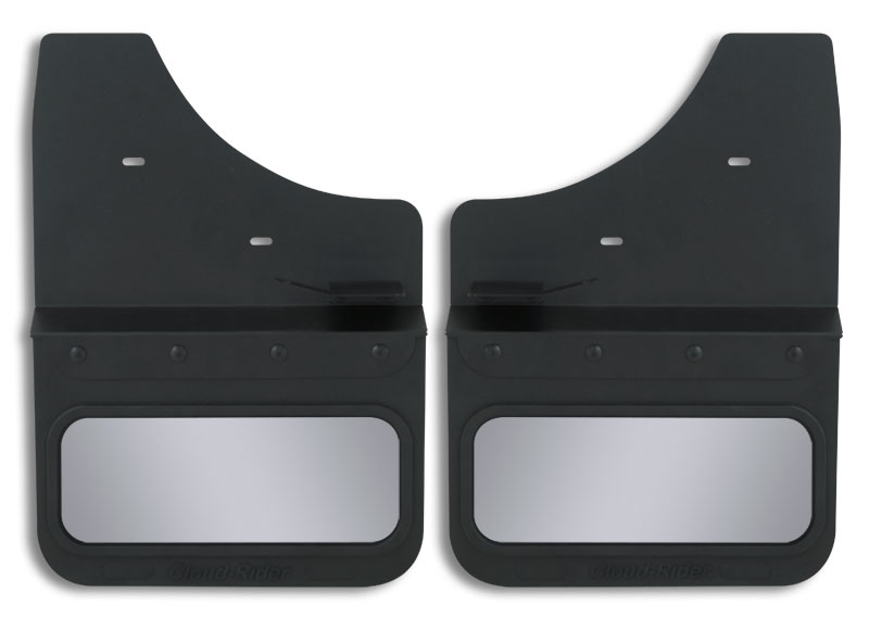 2015-17 GMC Sierra 2500/3500 Front Kickback - Black Powdercoated Steel, 14" Advantage Flap with Stainless Insert