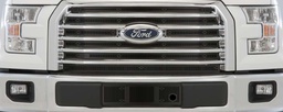 [44-4310] 2015-2017 Ford F150 XLT (Billet Grill), Without Appearance Package, Without Licence Plate, With Block Heater, Bumper Screen Included