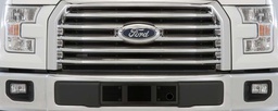 [49-4310] 2015-2017 Ford F150 XLT (Billet Grill), Without Appearance Package, Without Licence Plate, With Block Heater, Bumper Screen Included