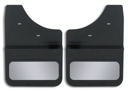[810-2000F] 2015-17 GMC Sierra 2500/3500 Front Kickback - Black Powdercoated Steel, 14" Advantage Flap with Stainless Insert