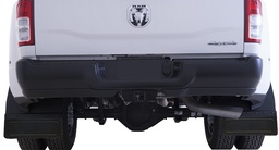 [811-3002R] 2019-2022 Ram 3500 Dually Kickback - Black Powdercoated Steel, 20" Fusion Flap without Stainless Insert